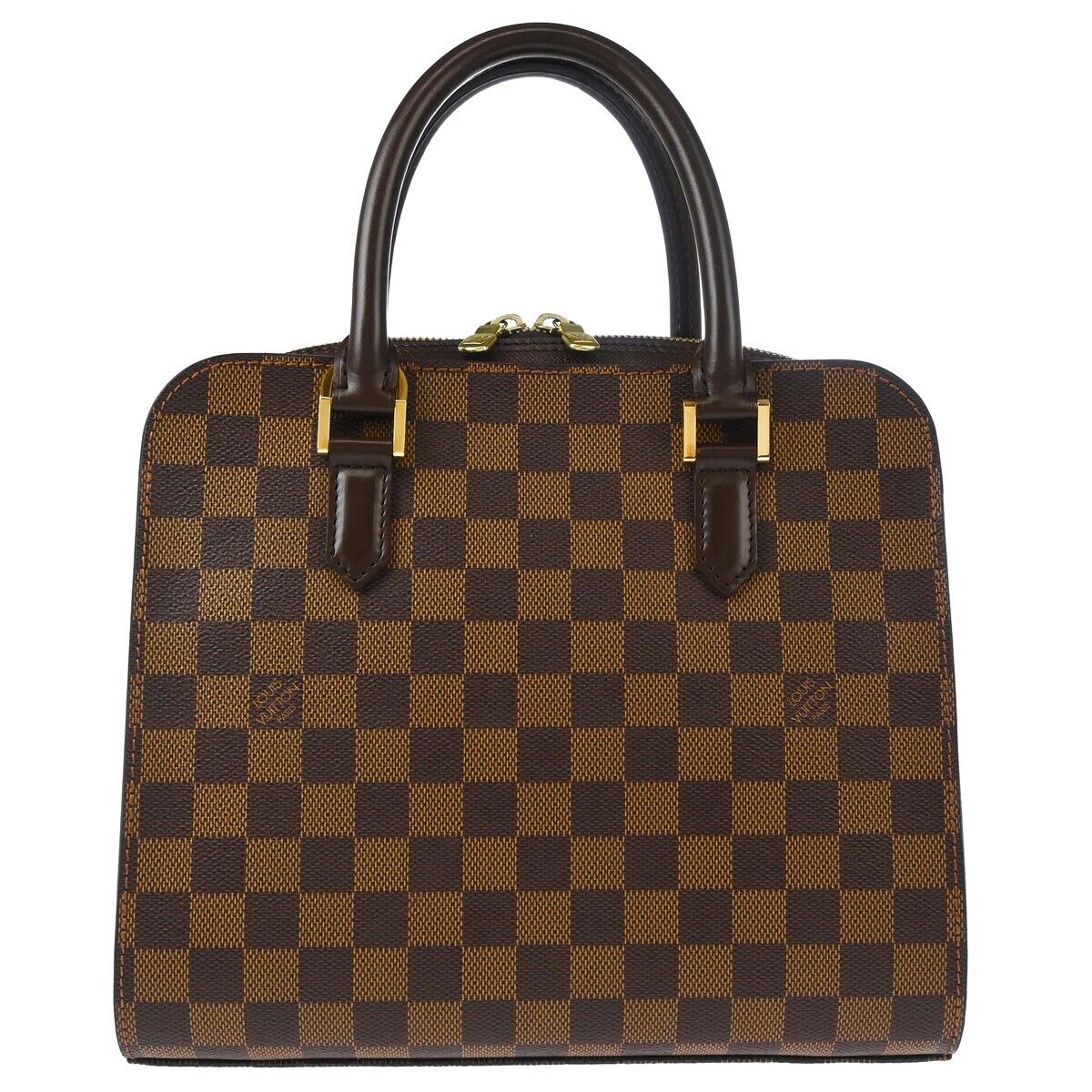 Louis Vuitton Triana Bag Damier, BROWN, CANVAS, Handbag
