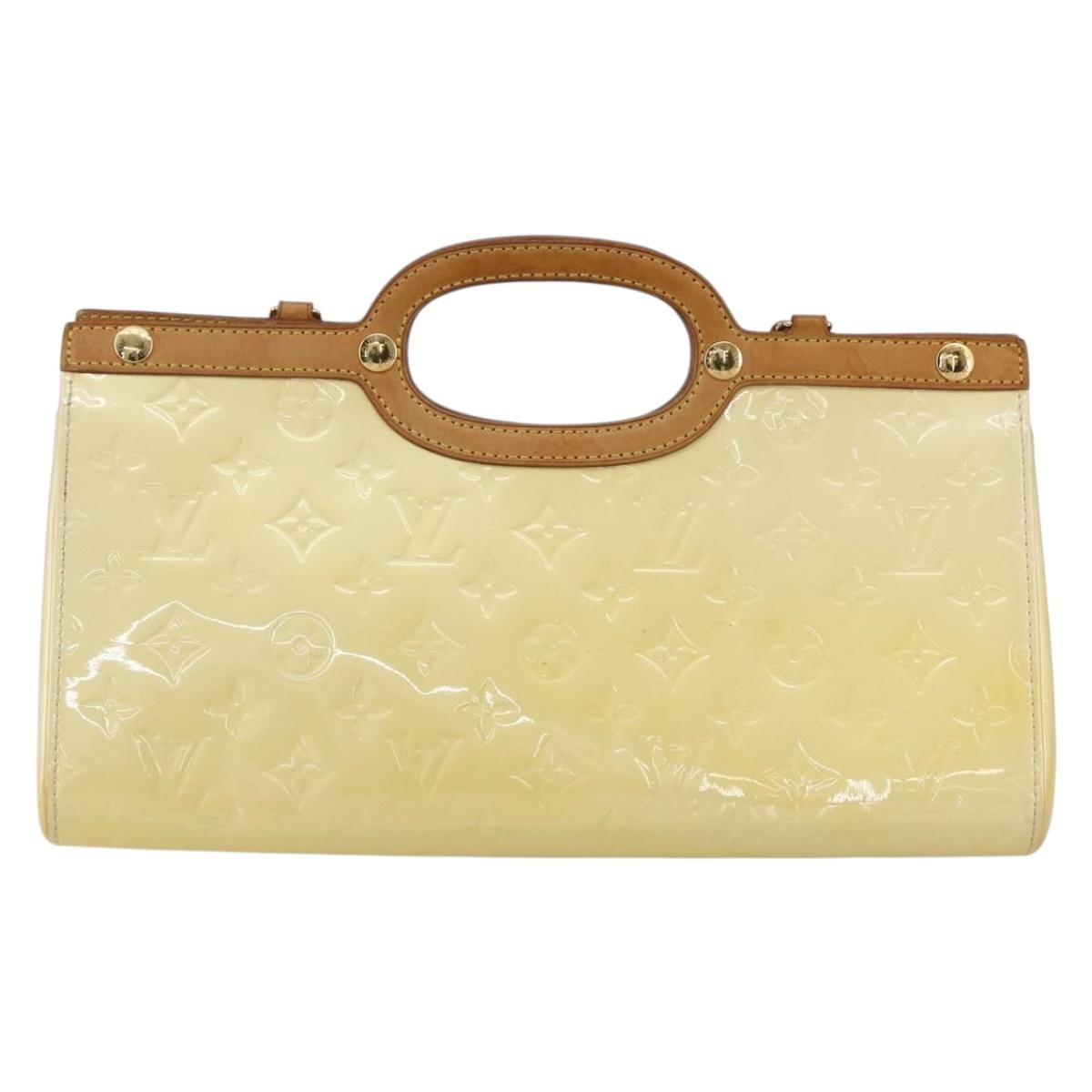 Louis Vuitton Roxbury Drive Handbag Monogram Vernis, BEIGE, PATENT_LEATHER, Handbag