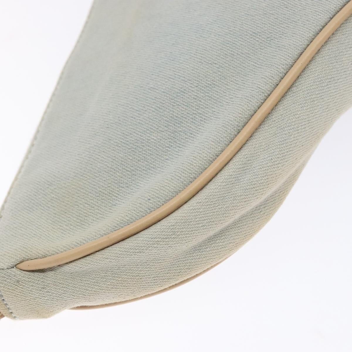 Christian Dior Vintage Saddle Bag Denim, BLUE, DENIM_JEANS, Shoulder bag