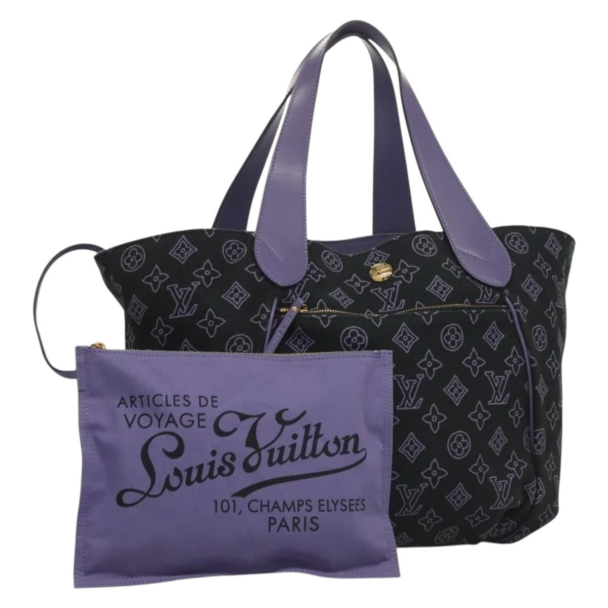 Louis Vuitton Cabas Ipanema Canvas, PURPLE, CANVAS, Tote bag