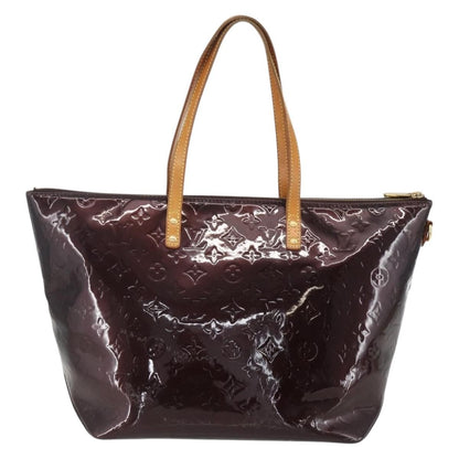 Louis Vuitton Bellevue Handbag Monogram Vernis, BURGUNDY, PATENT_LEATHER, Tote bag