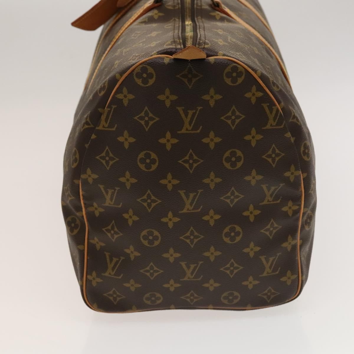 Louis Vuitton Keepall Bag Monogram Canvas, BROWN, CANVAS, Travel bag