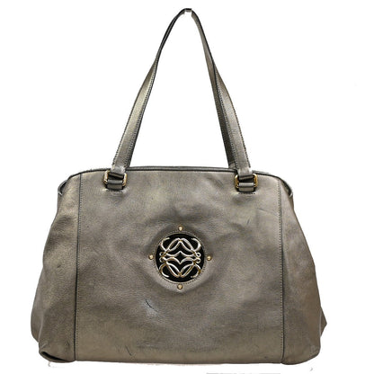 Loewe Anagram Tote Leather, GOLD, LEATHER, Tote bag