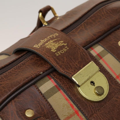 Burberry Nova check boston bag Canvas, BEIGE, CANVAS, Travel bag