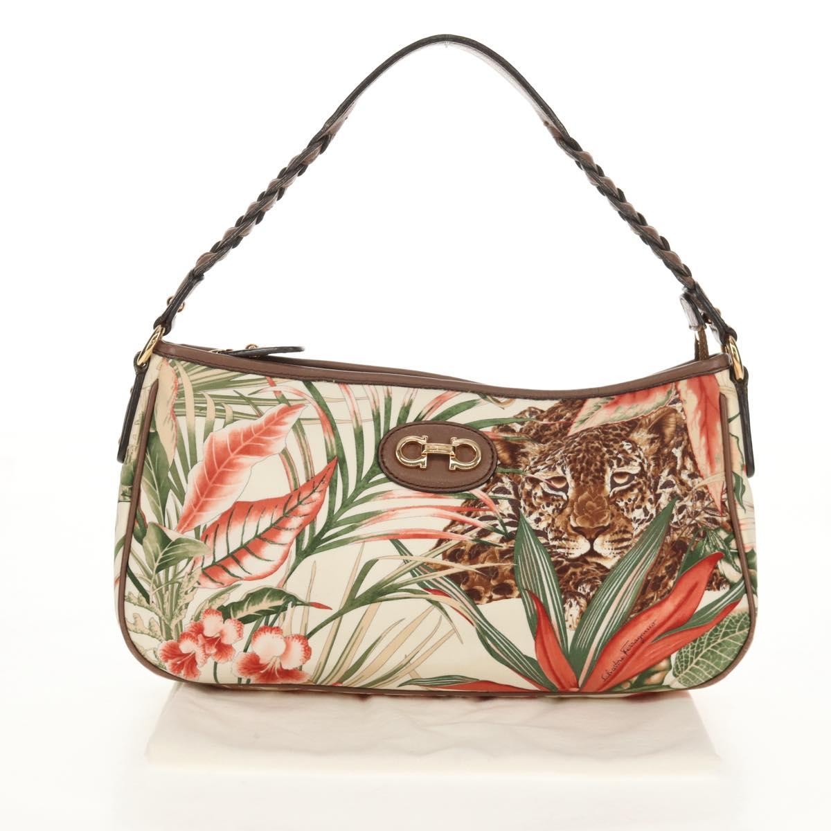 Salvatore Ferragamo Gancini Shoulder Bag Nylon, MULTICOLOUR, NYLON, Shoulder bag