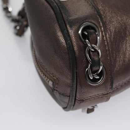 Chanel Lax Tassel Chain Shoulder Bag Leather, BROWN, LEATHER, Shoulder bag