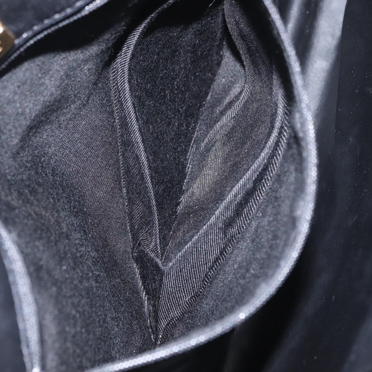 Bally Vintage Handbag Quilted Leather, BLACK, LEATHER, Handbag