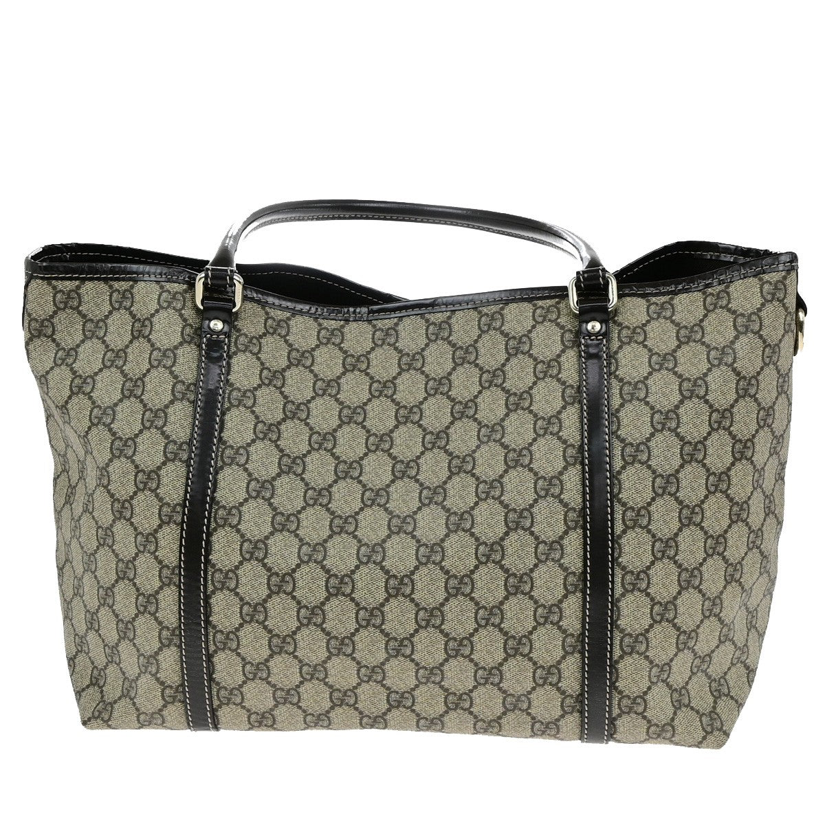 Gucci Joy Tote GG Coated Canvas with Leather, BROWN, CANVAS, Tote bag