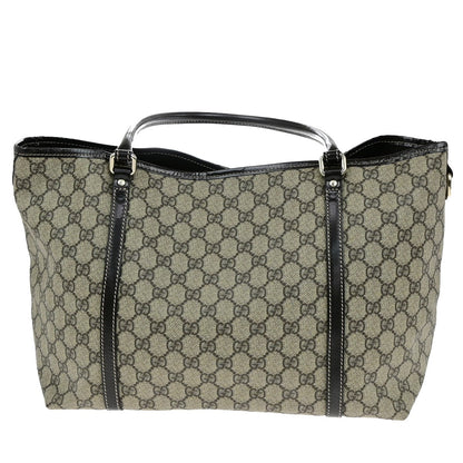 Gucci Joy Tote GG Coated Canvas with Leather, BROWN, CANVAS, Tote bag