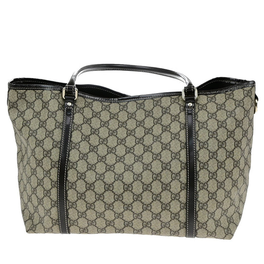 Gucci Joy Tote GG Coated Canvas with Leather, BROWN, CANVAS, Tote bag