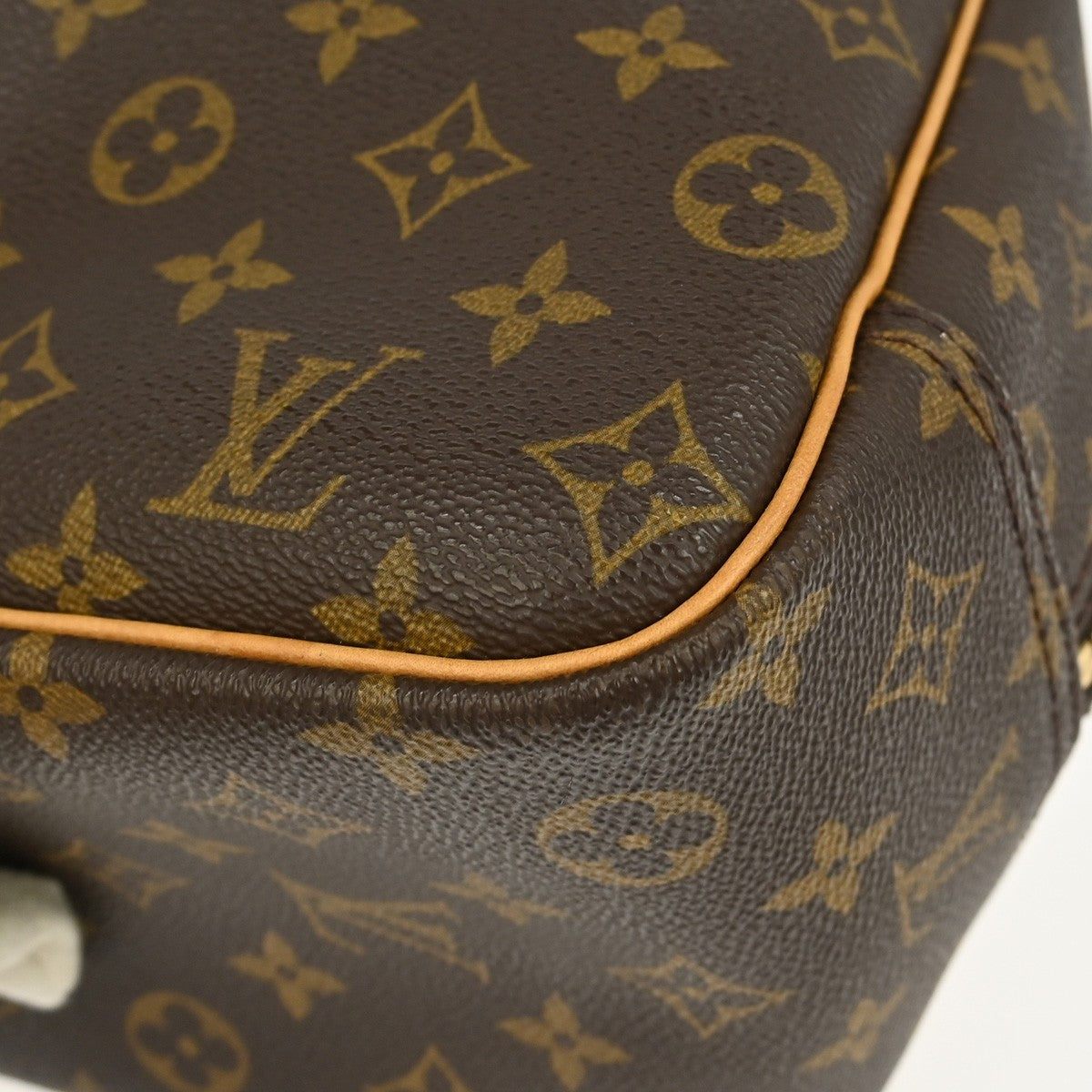 Louis Vuitton Deauville Handbag Monogram Canvas, BROWN, CANVAS, Handbag