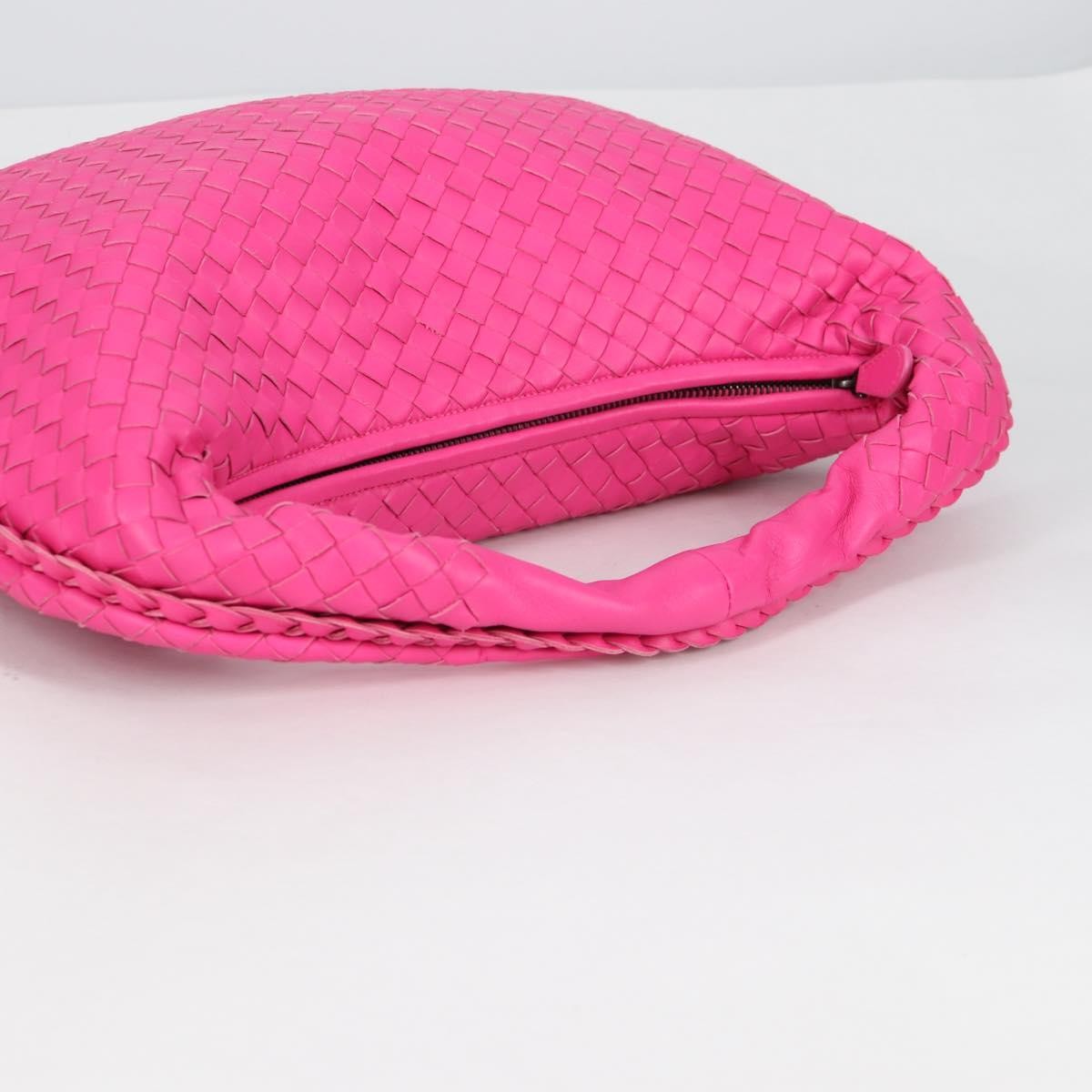 Bottega Veneta Veneta Hobo Intrecciato Nappa, PINK, LEATHER, Handbag