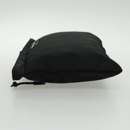 Balenciaga Logo Pouch Canvas, BLACK, CANVAS, Clutche & pouche