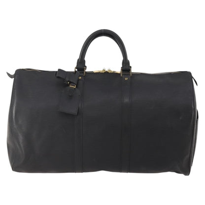 Louis Vuitton Keepall Bag Epi Leather, Black, Leather, Travel Bag