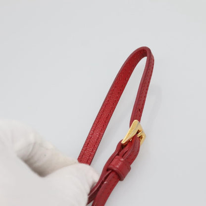 Prada Double Zip Shoulder Bag Nylon, RED, NYLON, Shoulder bag