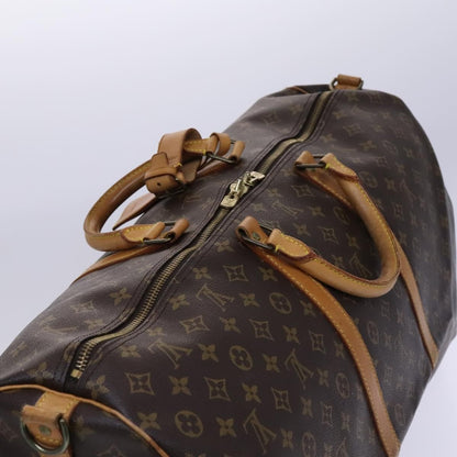 Louis Vuitton Keepall Bandouliere Bag Monogram Canvas, BROWN, CANVAS, Travel bag