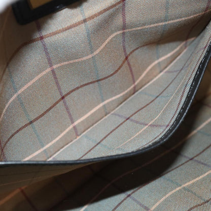 Burberry Zip Clutch Leather, BLACK, LEATHER, Clutche & pouche