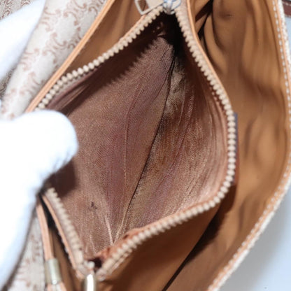 Celine Macadam Shoulder Bag PVC Leather, BEIGE, CANVAS, Shoulder bag