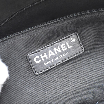 Chanel Coco Bowling Bag Quilted Leather, BLACK, LEATHER, Handbag