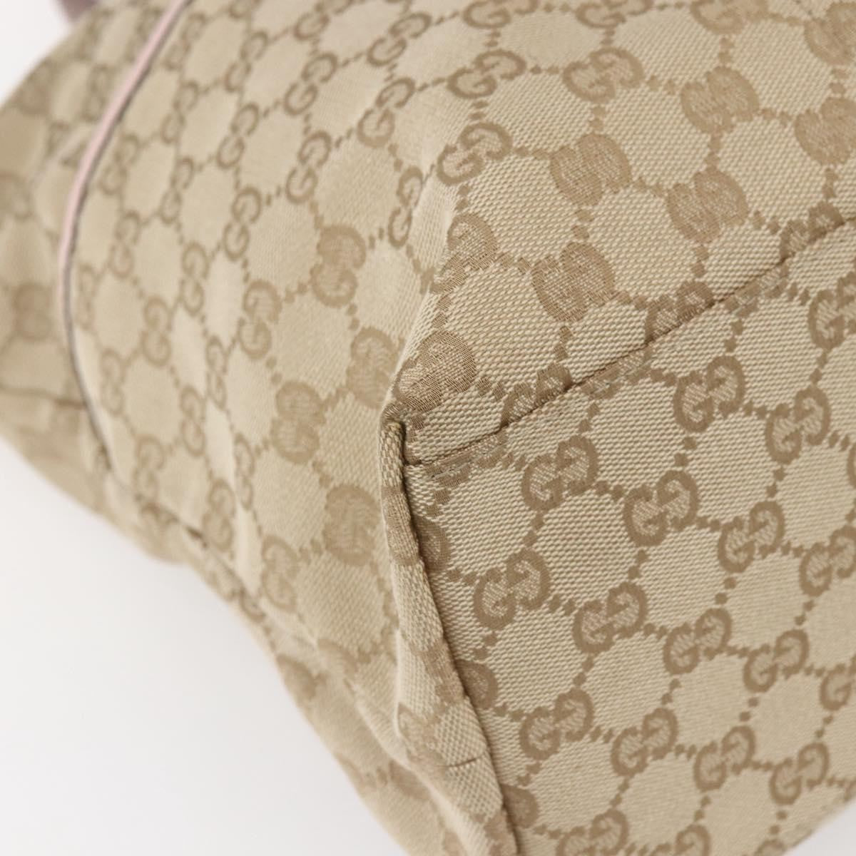 Gucci Diaper Web Strap Tote GG Canvas, BEIGE, CANVAS, Tote bag