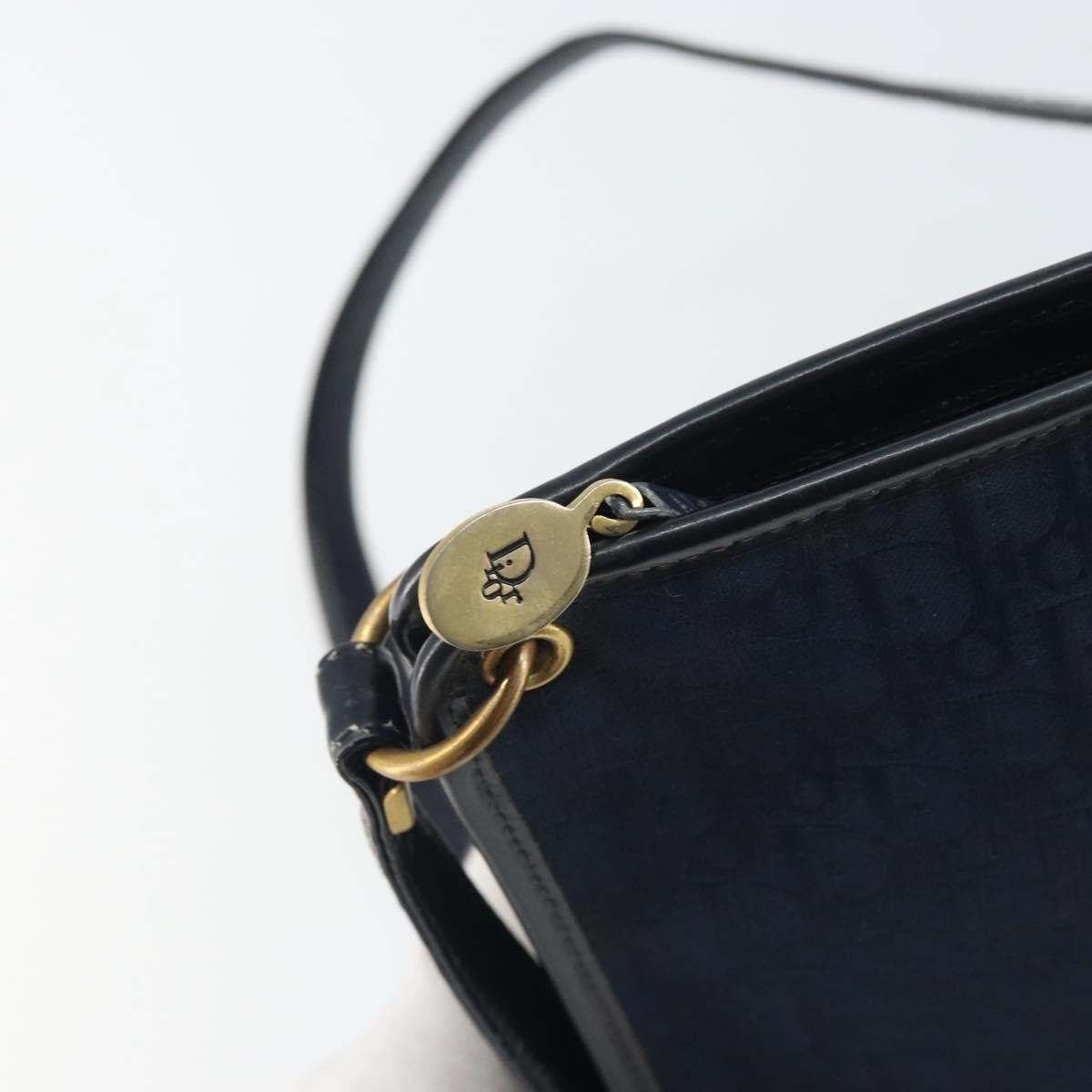 Christian Dior Vintage CD trotter Shoulder bag Canvas, NAVY, CANVAS, Shoulder bag
