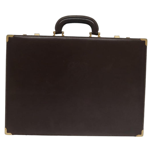 Loewe Anagram Business Leather, BROWN, LEATHER, Briefcase