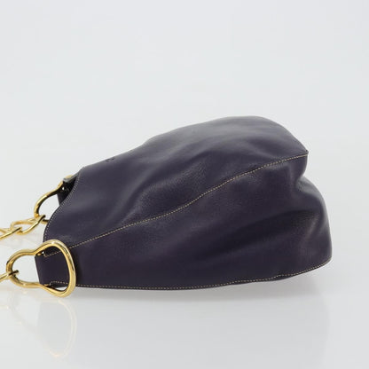 Prada Chain Shoulder Bag Leather, Purple, Leather, Handbag