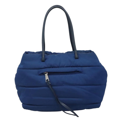 Prada Bomber Tote Tessuto, BLUE, NYLON, Tote bag