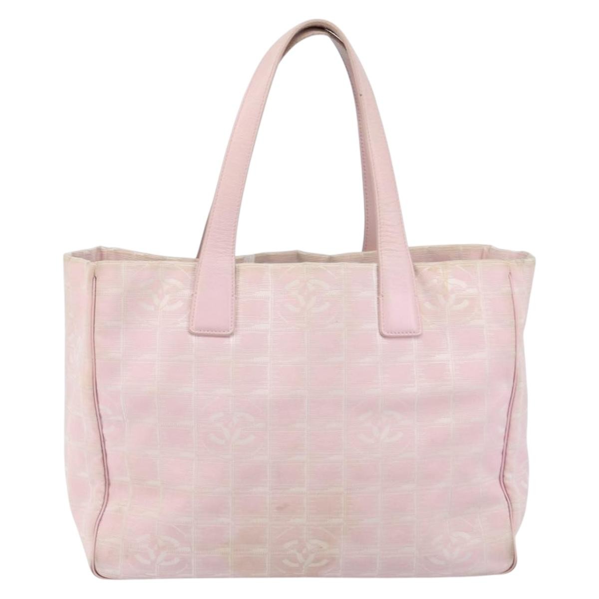 Chanel Travel Line Tote Nylon, PINK, NYLON, Tote bag
