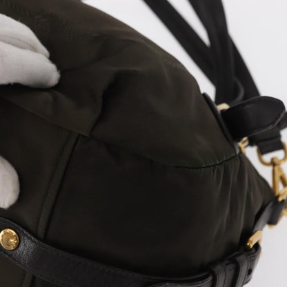 Prada Vintage Handbag Tessuto, KHAKI, NYLON, Handbag