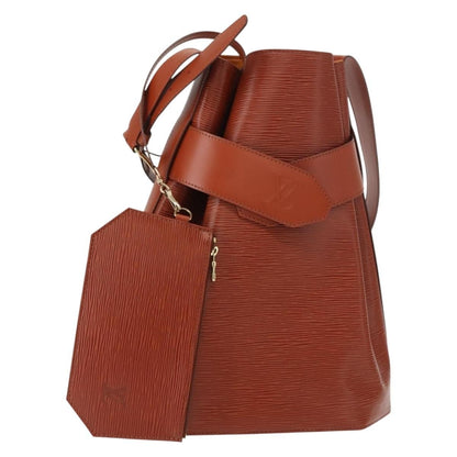Louis Vuitton Vintage Sac d'Epaule Handbag Epi Leather, BROWN, LEATHER, Shoulder bag