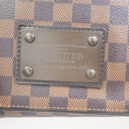 Louis Vuitton Brooklyn Handbag Damier, Brown, Canvas, Shoulder Bag