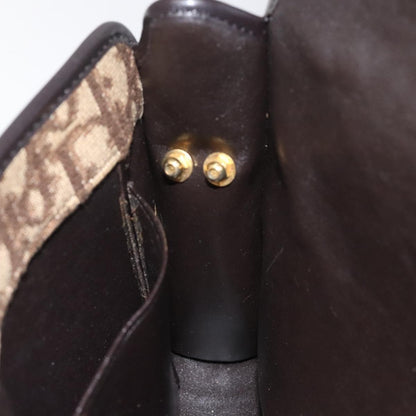 Christian Dior Vintage Trotter Crossbody Bag Diorissimo Coated Canvas, BROWN, CANVAS, Crossbody bag