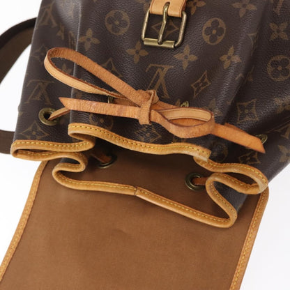Louis Vuitton Bosphore Backpack Monogram Canvas, BROWN, CANVAS, Backpack