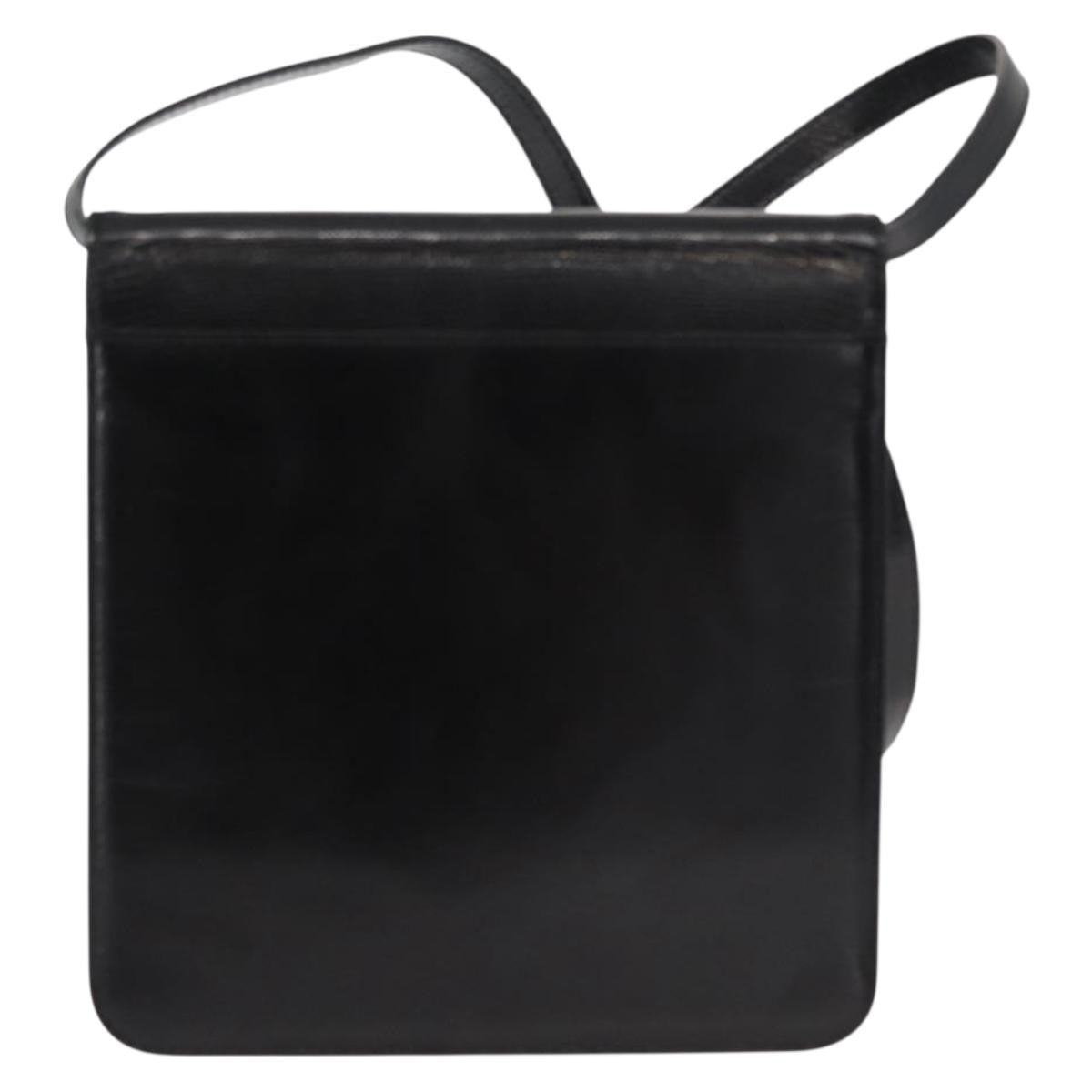 Saint Laurent Vintage Shoulder Bag Leather, BLACK, LEATHER, Shoulder bag