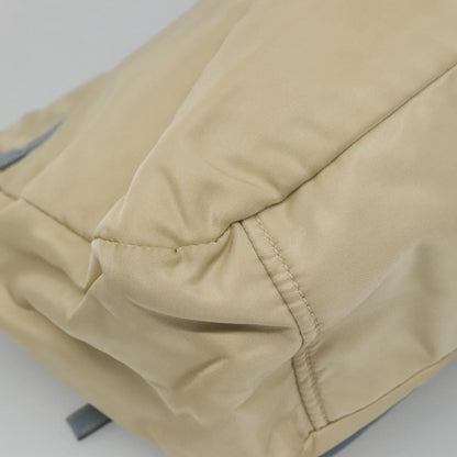 Prada Double Pocket Buckle Flap Bag Tessuto, BEIGE, NYLON, Shoulder bag