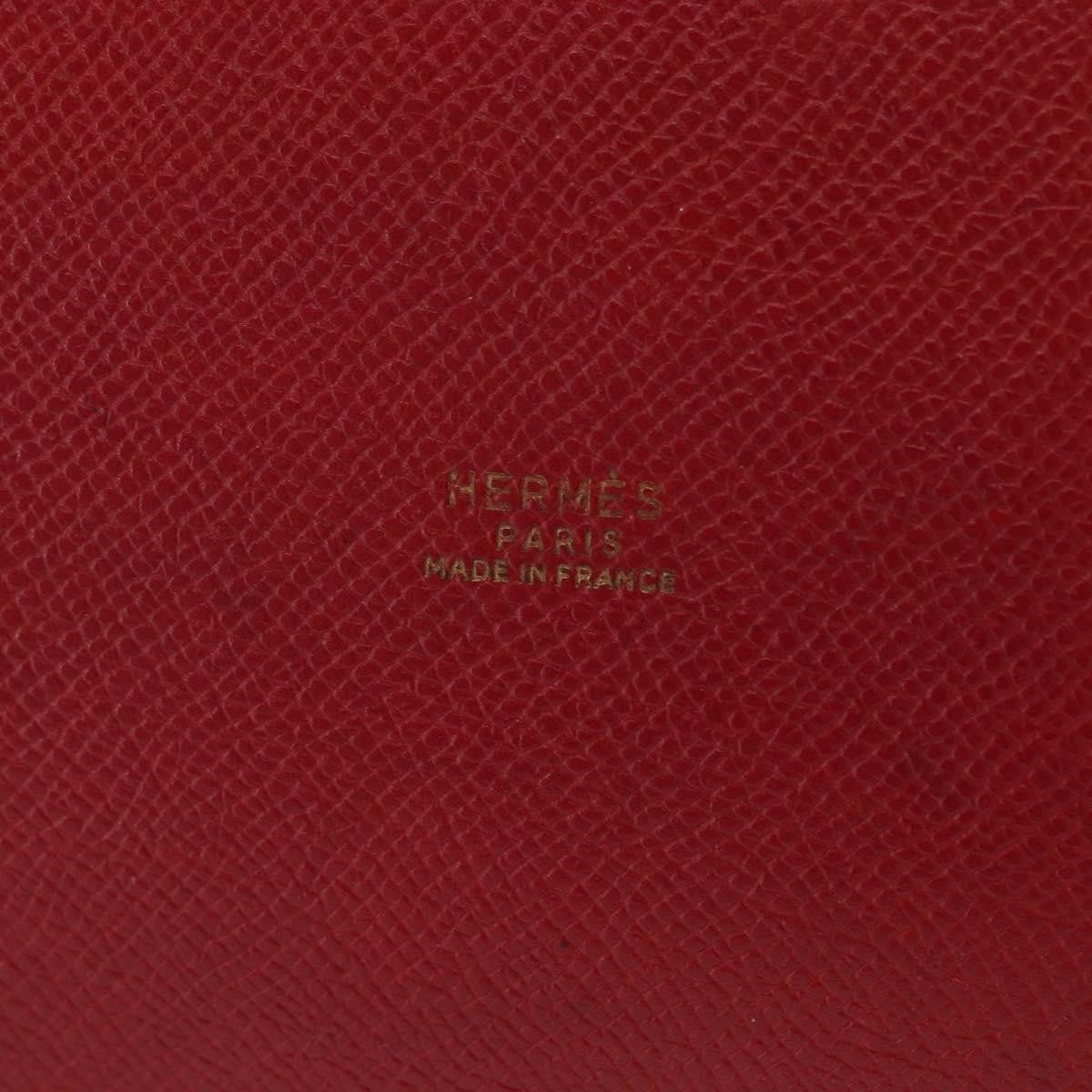Hermes Market Handbag Leather, RED, LEATHER, Shoulder bag