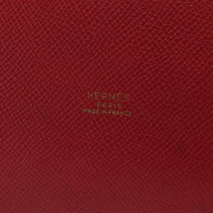 Hermes Market Handbag Leather, RED, LEATHER, Shoulder bag