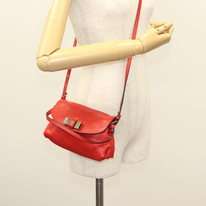 Chloe Lily Handbag Leather, RED, LEATHER, Handbag