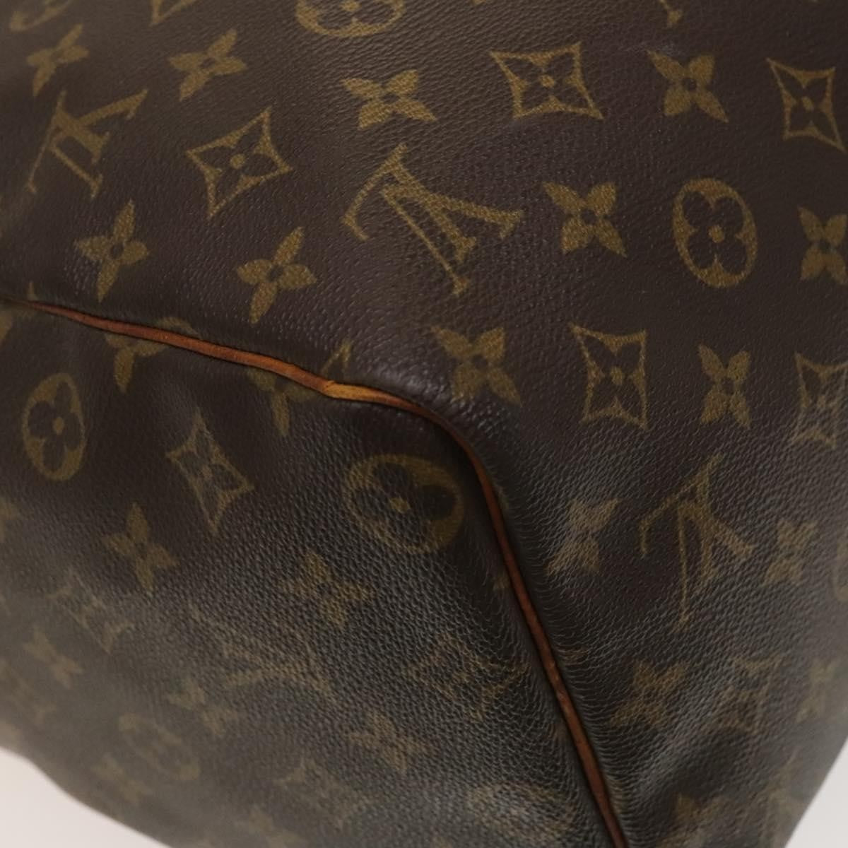 Louis Vuitton Keepall Bag Monogram Canvas, BROWN, CANVAS, Travel bag