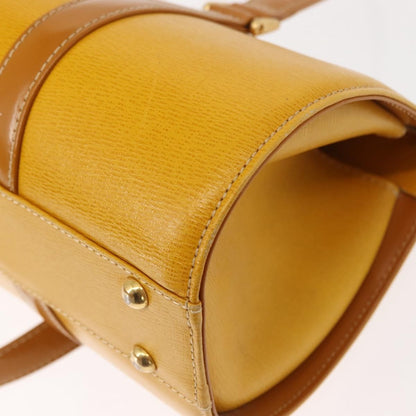 Burberry Vintage Handbag Leather, YELLOW, LEATHER, Handbag