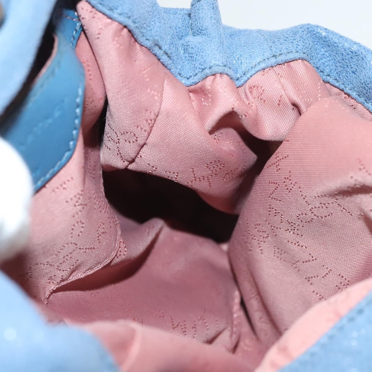 Stella McCartney Falabella Fold Over Crossbody Bag Suede, BLUE, SUEDE, Crossbody bag