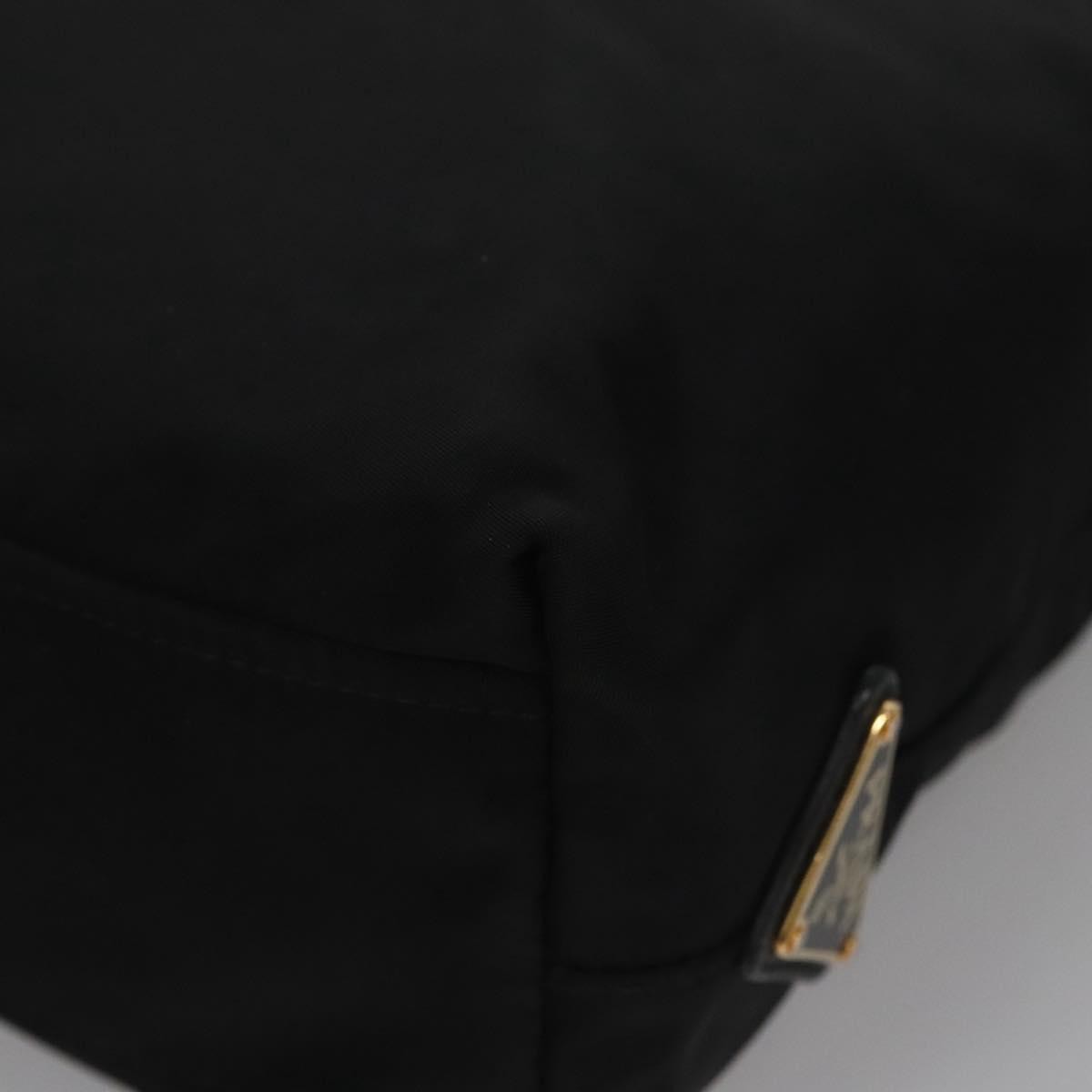 Prada Logo Bow Tote Tessuto, BLACK, NYLON, Tote bag