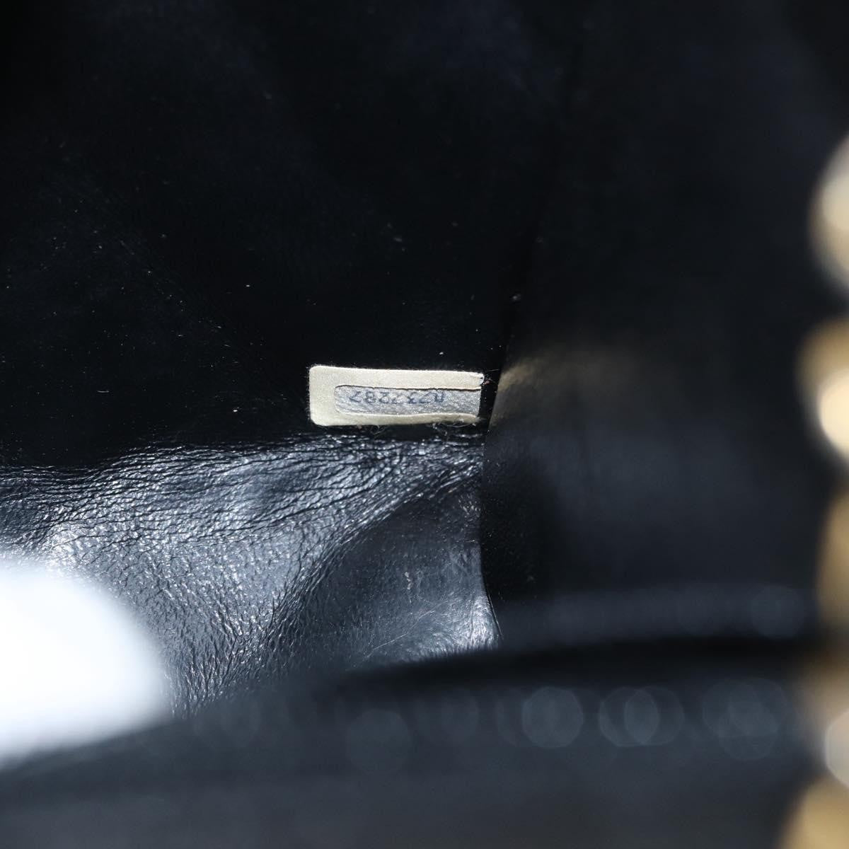 Chanel Vintage Envelope Flap Shoulder Bag Quilted Lambskin, BLACK, LEATHER, Shoulder bag