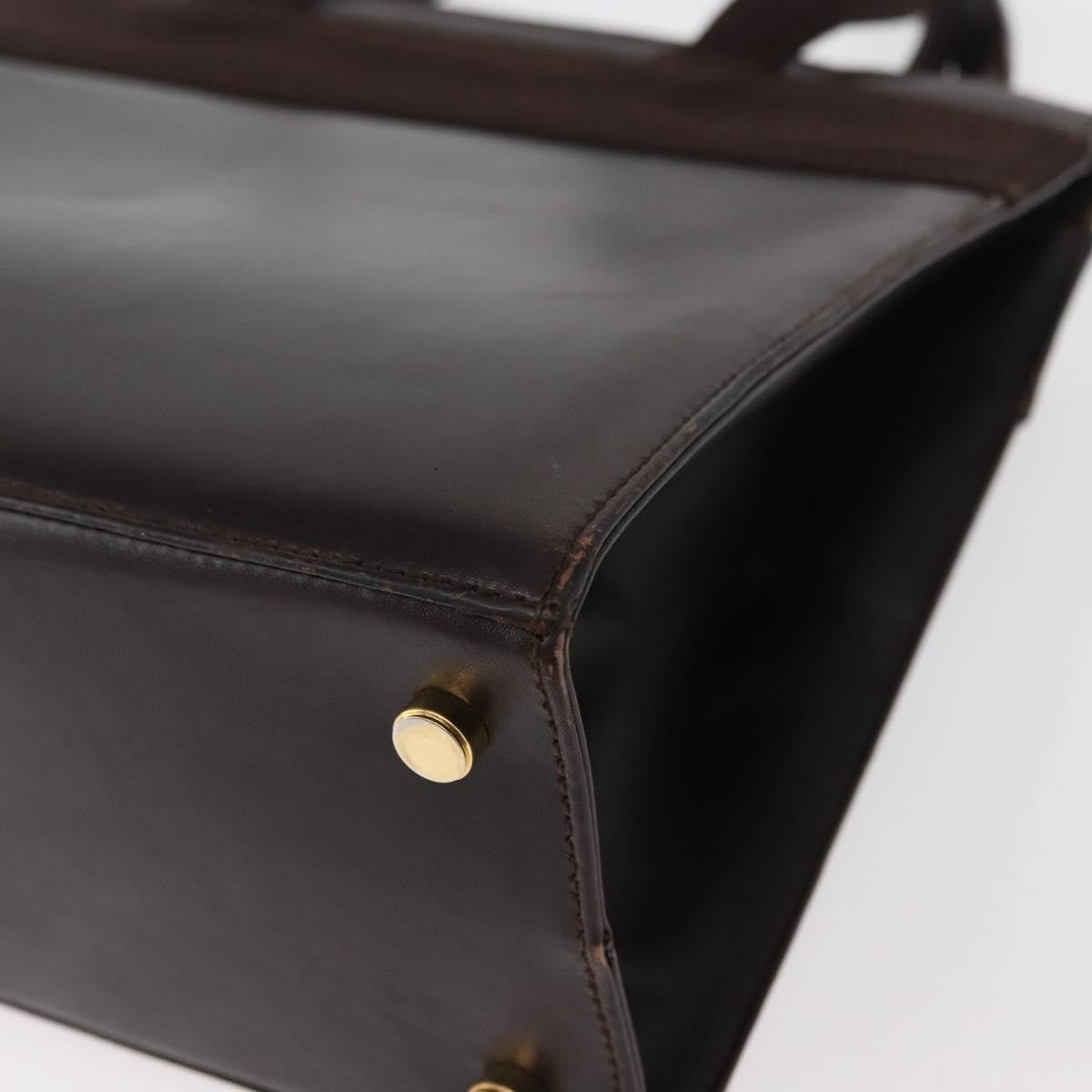 Salvatore Ferragamo Convertible Vara Bow Tote Leather, BROWN, LEATHER, Handbag