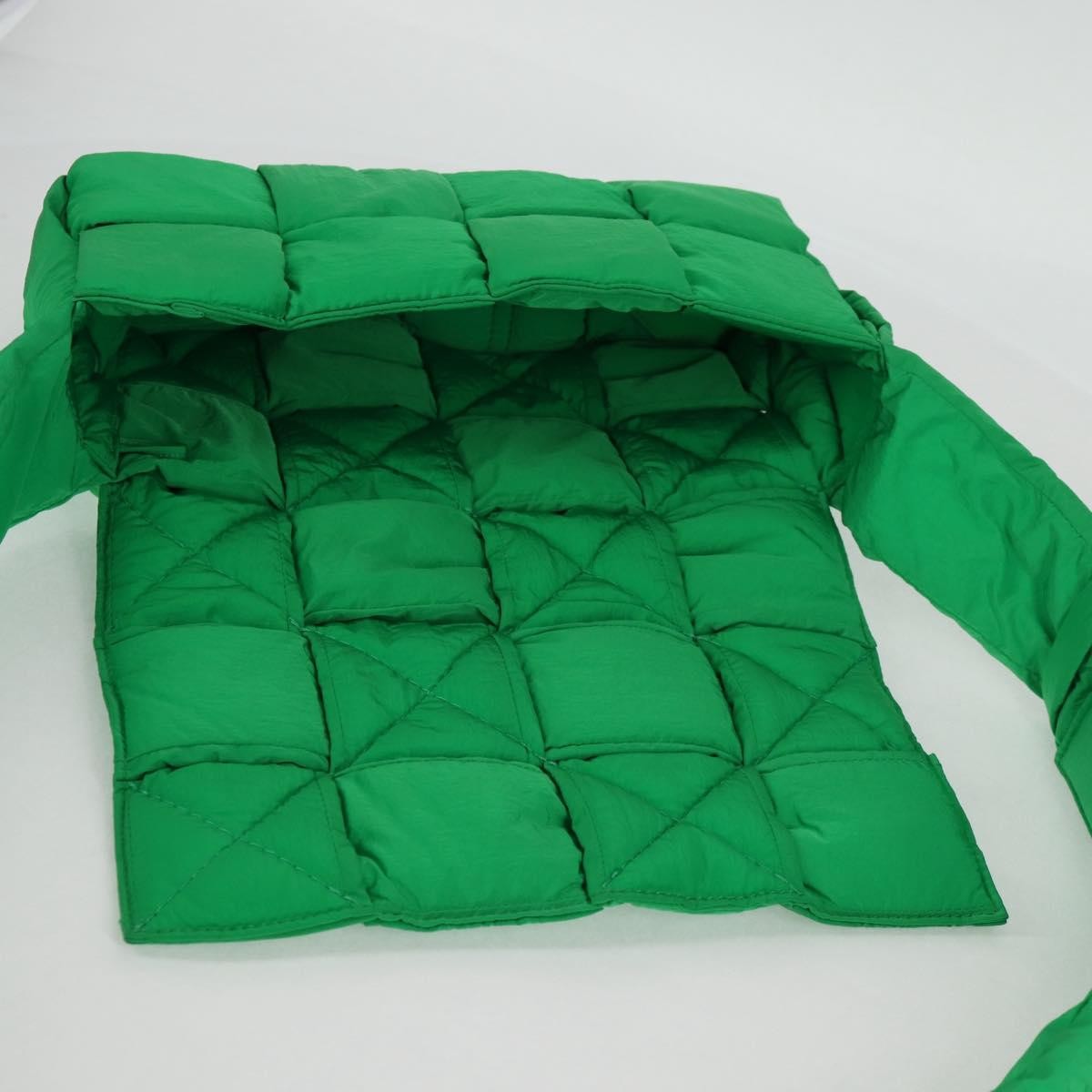 Bottega Veneta Padded Tech Cassette Crossbody Bag Intrecciato Nylon, GREEN, NYLON, Crossbody bag