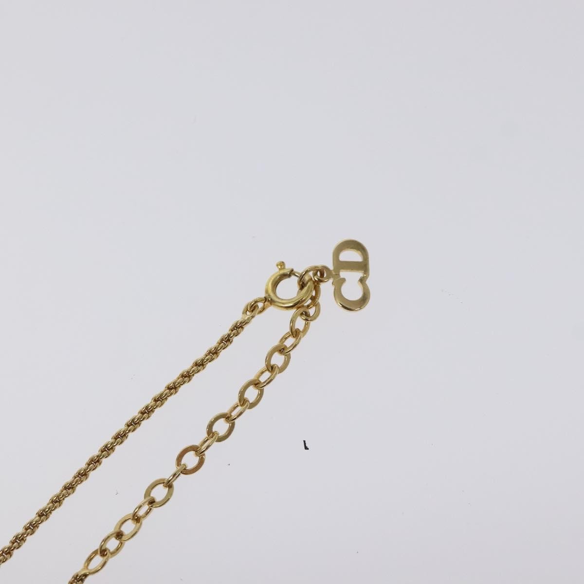 Christian Dior CD Pendant Necklace Gold-plated, GOLD, GOLD_PLATED, Necklace