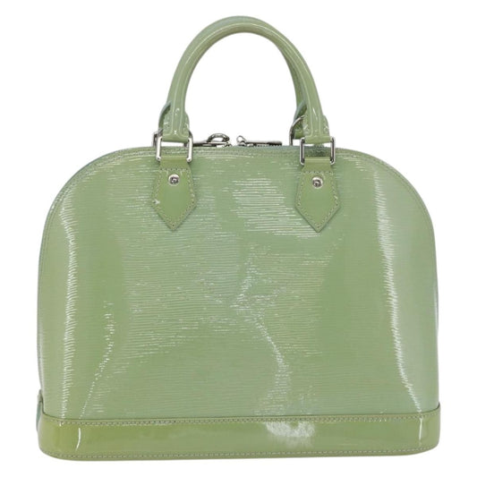 Louis Vuitton Alma Handbag Monogram Vernis, GREEN, PATENT_LEATHER, Handbag