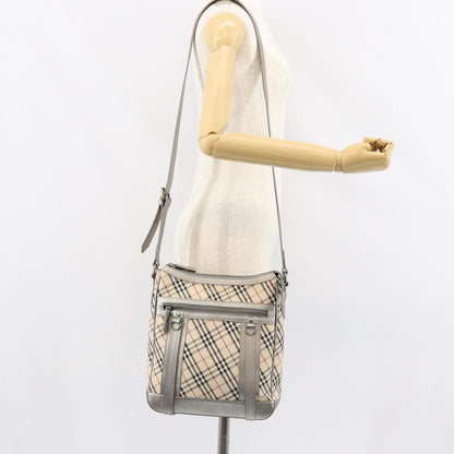 Burberry Nova check Shoulder bag Canvas and Leather, BEIGE, CANVAS, Shoulder bag