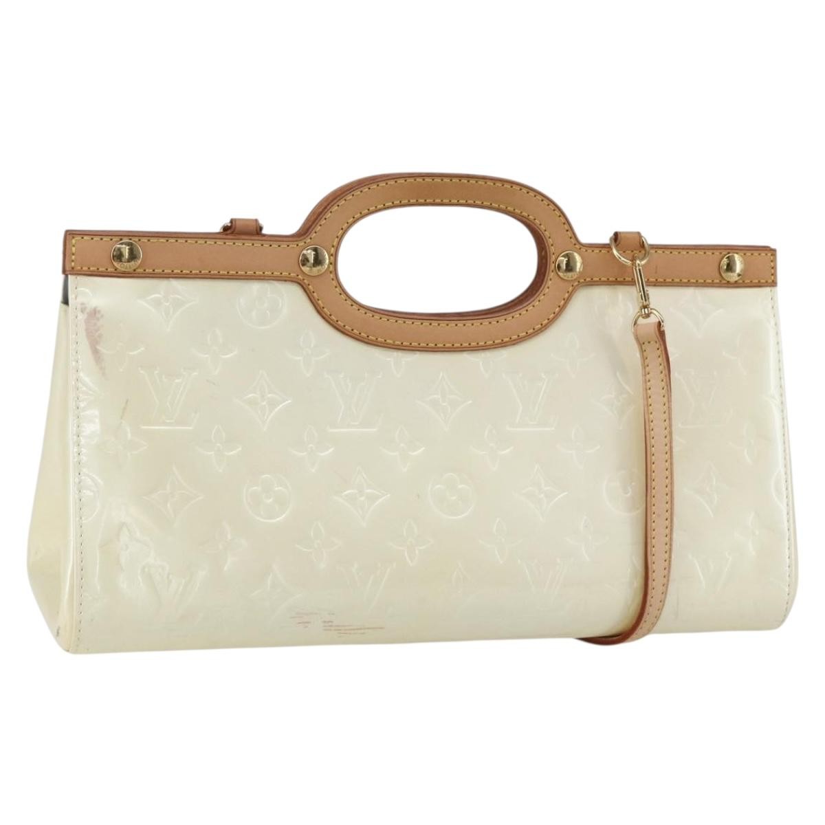 Louis Vuitton Roxbury Drive Handbag Monogram Vernis, BEIGE, PATENT_LEATHER, Handbag
